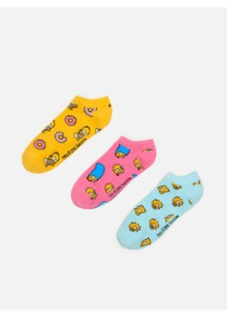 Cropp - 3 pack skarpet The Simpsons - wielobarwny ze sklepu Cropp w kategorii Skarpetki damskie - zdjęcie 110593047