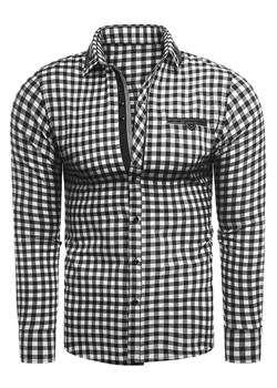 Koszula męska długi rękaw rl43  - biała ze sklepu Risardi w kategorii Koszule męskie - zdjęcie 110611557