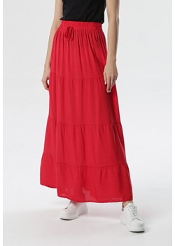 Czerwona Spódnica Amalthea ze sklepu Born2be Odzież w kategorii Spódnice - zdjęcie 110672988