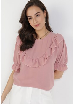 Różowa Bluzka Isirienne ze sklepu Born2be Odzież w kategorii Bluzki damskie - zdjęcie 110746036