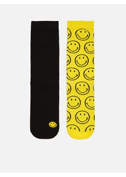 Cropp - 2 pack skarpetek Smiley® - żółty ze sklepu Cropp w kategorii Skarpetki damskie - zdjęcie 110891295