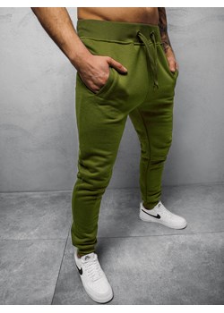 Spodnie dresowe męskie khaki OZONEE JS/XW01Z ze sklepu ozonee.pl w kategorii Spodnie męskie - zdjęcie 110972009