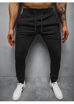 Spodnie dresowe męskie czarne OZONEE JS/XW01Z ze sklepu ozonee.pl w kategorii Spodnie męskie - zdjęcie 111017748