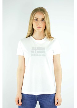 t-shirt damski napapijri np0a4fai0021 biały ze sklepu Royal Shop w kategorii Bluzki damskie - zdjęcie 111025695