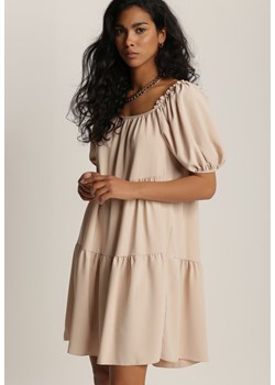 Beżowa Sukienka Idalise ze sklepu Renee odzież w kategorii Sukienki - zdjęcie 111123069