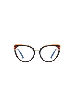 Okulary kocie do komputera damskie z filtrem BLUE Light zerówki 2582-1 ze sklepu Stylion w kategorii Okulary zerówki damskie - zdjęcie 111129327