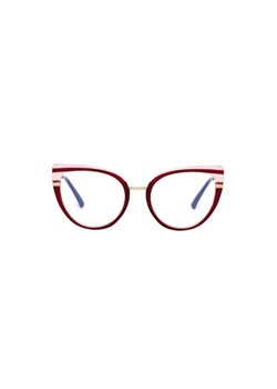 Okulary kocie do komputera damskie z filtrem BLUE Light zerówki 2582-3 ze sklepu Stylion w kategorii Okulary zerówki damskie - zdjęcie 111129337