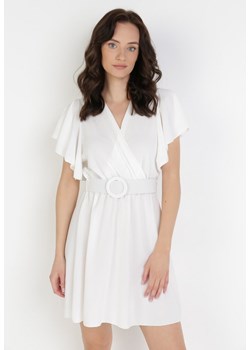Biała Sukienka Eiregana ze sklepu Born2be Odzież w kategorii Sukienki - zdjęcie 111279286