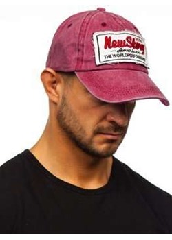 Bordowa czapka z daszkiem Denley CZ59 ze sklepu Denley w kategorii Czapki z daszkiem męskie - zdjęcie 111434129