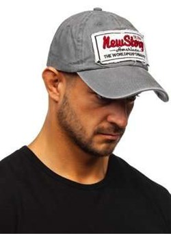 Szara czapka z daszkiem Denley CZ59 ze sklepu Denley w kategorii Czapki z daszkiem męskie - zdjęcie 111434135
