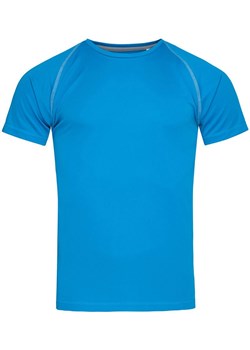 Koszulka T-shirt, Niebieska, Sportowa, ACTIVE-DRY Poliester, Raglanowe Rękawy TSJNPLST8030hawaiiblue ze sklepu JegoSzafa.pl w kategorii T-shirty męskie - zdjęcie 111502765