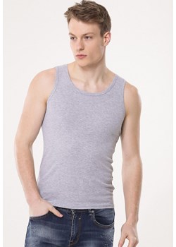 Szara Koszulka Appealable ze sklepu Born2be Odzież w kategorii T-shirty męskie - zdjęcie 111518727