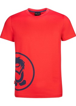 T-shirt chłopięce Trollkids czerwony z krótkim rękawem 