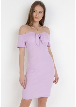 Liliowa Sukienka Bolimei ze sklepu Born2be Odzież w kategorii Sukienki - zdjęcie 111705875