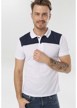 Biała Koszulka Dorienna ze sklepu Born2be Odzież w kategorii T-shirty męskie - zdjęcie 111854089