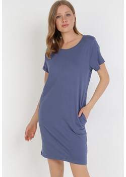 Niebieska Sukienka Hysopheu ze sklepu Born2be Odzież w kategorii Sukienki - zdjęcie 111929087