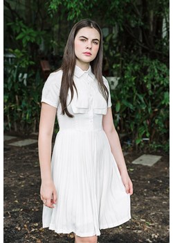 Sukienka BLANCA WHITE ze sklepu Justmelove w kategorii Sukienki - zdjęcie 111931016
