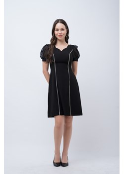Mohito - Sukienka z lnem mini Czarny