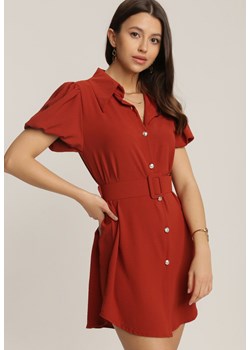 Czerwona Sukienka Oediphukas ze sklepu Renee odzież w kategorii Sukienki - zdjęcie 111931759