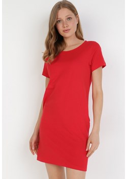 Czerwona Sukienka Apheilise ze sklepu Born2be Odzież w kategorii Sukienki - zdjęcie 111932806