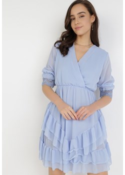 Jasnoniebieska Sukienka Nethyphise ze sklepu Born2be Odzież w kategorii Sukienki - zdjęcie 111938957