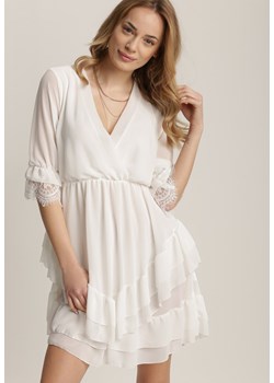 Biała Sukienka Nysethia ze sklepu Renee odzież w kategorii Sukienki - zdjęcie 112000965