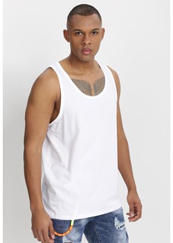 Biała Koszulka Kisiasse ze sklepu Born2be Odzież w kategorii Podkoszulki męskie - zdjęcie 112011065
