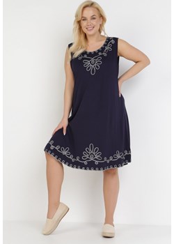 Granatowa Sukienka Alcitheis ze sklepu Born2be Odzież w kategorii Sukienki - zdjęcie 112096299