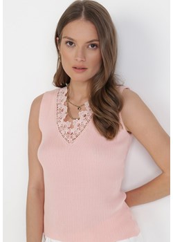 Różowy Top Anthiphi ze sklepu Born2be Odzież w kategorii Bluzki damskie - zdjęcie 112096379