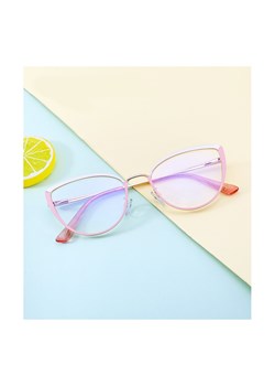 Okulary kocie do komputera damskie z filtrem BLUE Light zerówki 2583-5 ze sklepu Stylion w kategorii Okulary zerówki damskie - zdjęcie 112101637