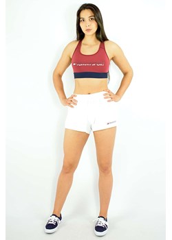 szorty damskie sportowe tommy sport s10s100206 białe ze sklepu Royal Shop w kategorii Szorty - zdjęcie 112260258
