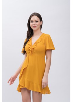 Sukienka żółta VERONICA ze sklepu Justmelove w kategorii Sukienki - zdjęcie 112302638