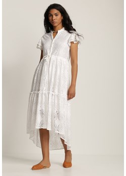 Biała Sukienka Meniphoche ze sklepu Renee odzież w kategorii Sukienki - zdjęcie 112642595