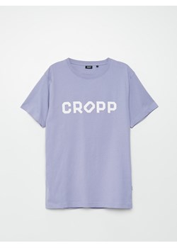 Cropp - Koszulka z nadrukiem Cropp - fioletowy ze sklepu Cropp w kategorii T-shirty męskie - zdjęcie 112720488