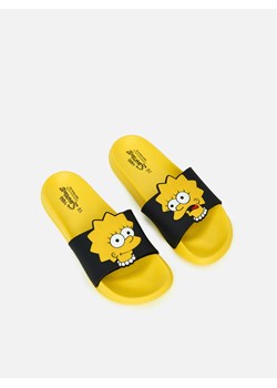 Cropp - Klapki The Simpsons - żółty ze sklepu Cropp w kategorii Klapki damskie - zdjęcie 112906645