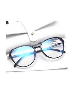 Okulary do komputera owalne damskie z filtrem BLUE Light zerówki 2572-1 ze sklepu Stylion w kategorii Okulary zerówki damskie - zdjęcie 113485259