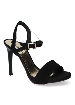 Sandały na Szpilce Karino Czarne Zamsz ze sklepu Arturo-obuwie w kategorii Sandały damskie - zdjęcie 113485895