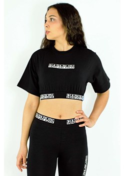 t -shirt/top damski napapijri czarny ze sklepu Royal Shop w kategorii Bluzki damskie - zdjęcie 113517965