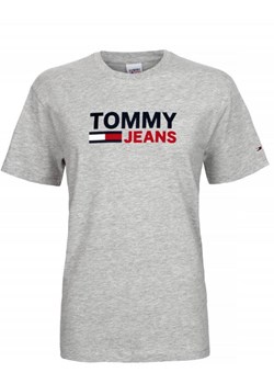 Tommy Hilfiger T-shirt Męski Regular Fit Gray ze sklepu dewear.pl w kategorii T-shirty męskie - zdjęcie 113612925