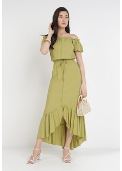 Zielona Sukienka Sinishis ze sklepu Born2be Odzież w kategorii Sukienki - zdjęcie 113660095