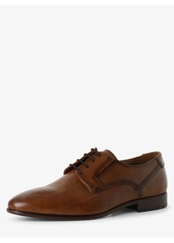 Lloyd Męskie buty sznurowane ze skóry Mężczyźni skóra koniakowy jednolity ze sklepu vangraaf w kategorii Buty eleganckie męskie - zdjęcie 113788027