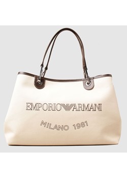 Shopper bag Emporio Armani ze skóry ekologicznej 