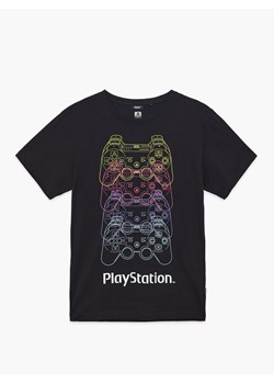 Cropp - Koszulka z nadrukiem Playstation - czarny ze sklepu Cropp w kategorii T-shirty męskie - zdjęcie 114171677