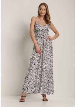 Biało-Fioletowa Sukienka Alethyxo ze sklepu Renee odzież w kategorii Sukienki - zdjęcie 114184749