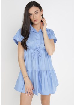 Niebieska Sukienka Iasertise ze sklepu Born2be Odzież w kategorii Sukienki - zdjęcie 114184997