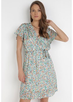 Miętowa Sukienka Sharith ze sklepu Born2be Odzież w kategorii Sukienki - zdjęcie 114185135