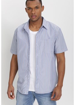 Niebiesko-Brązowa Koszula Theisine ze sklepu Born2be Odzież w kategorii Koszule męskie - zdjęcie 114251316