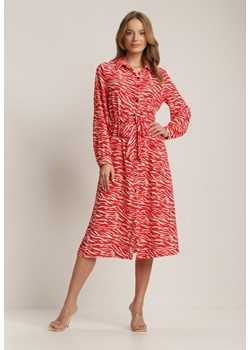 Czerwona Sukienka Psalosise ze sklepu Renee odzież w kategorii Sukienki - zdjęcie 114253195