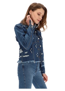 Kurtka jeansowa z perełkami Lefties ze sklepu Eye For Fashion w kategorii Kurtki damskie - zdjęcie 114420305