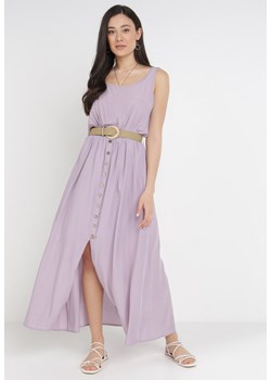 Liliowa Sukienka Cherinoe ze sklepu Born2be Odzież w kategorii Sukienki - zdjęcie 114514139